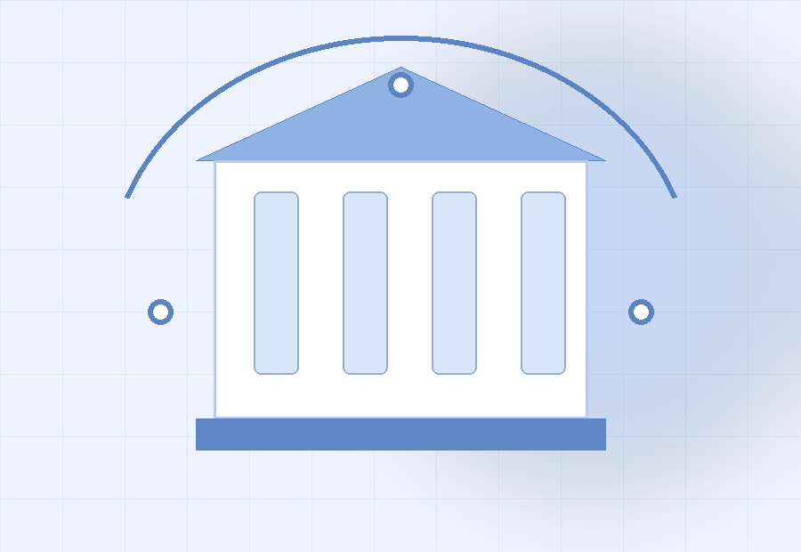 Abstract banking and secure financial operations visual